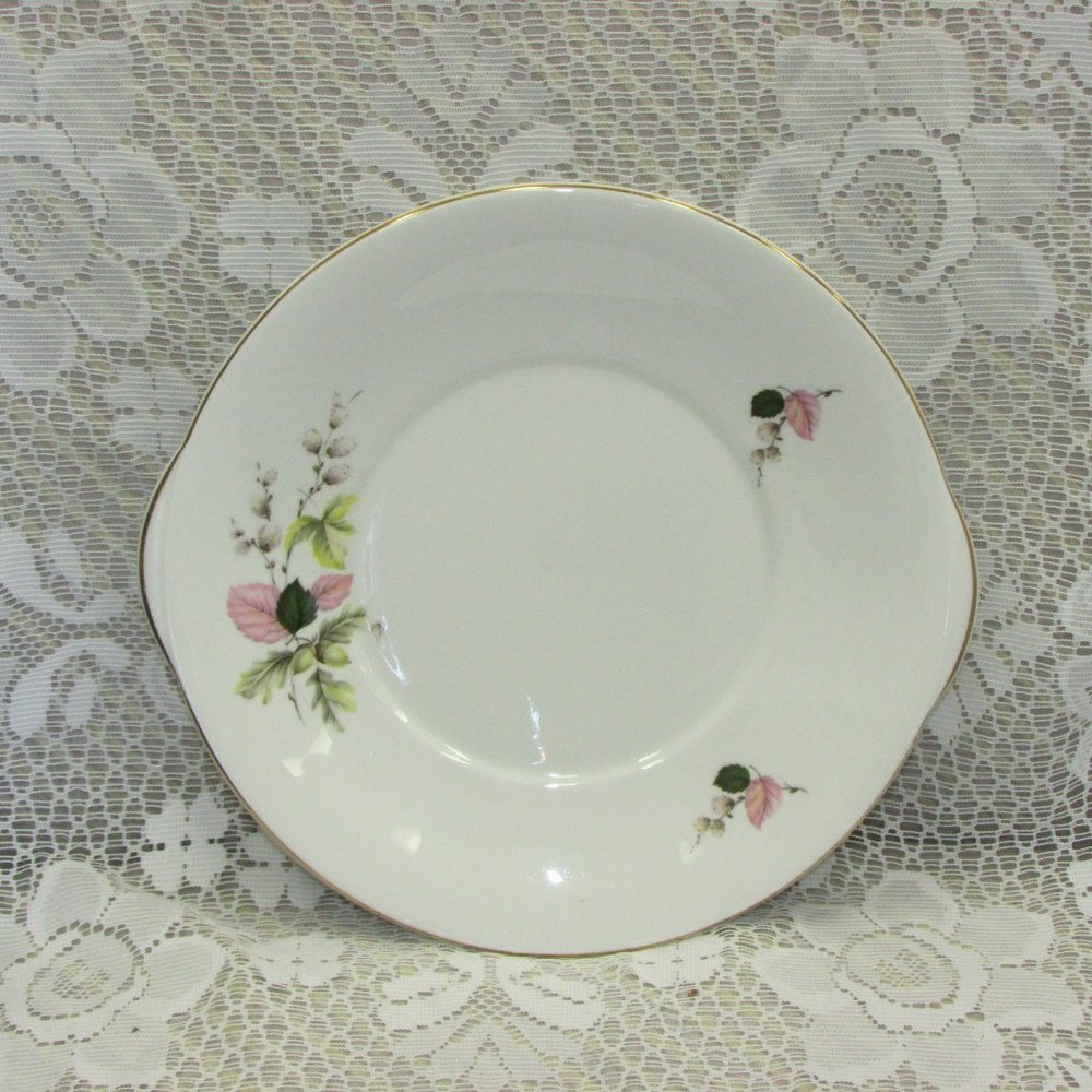 Royal Grafton Bone China Vintage Serving Platter Cake Server Plate Cottagecore